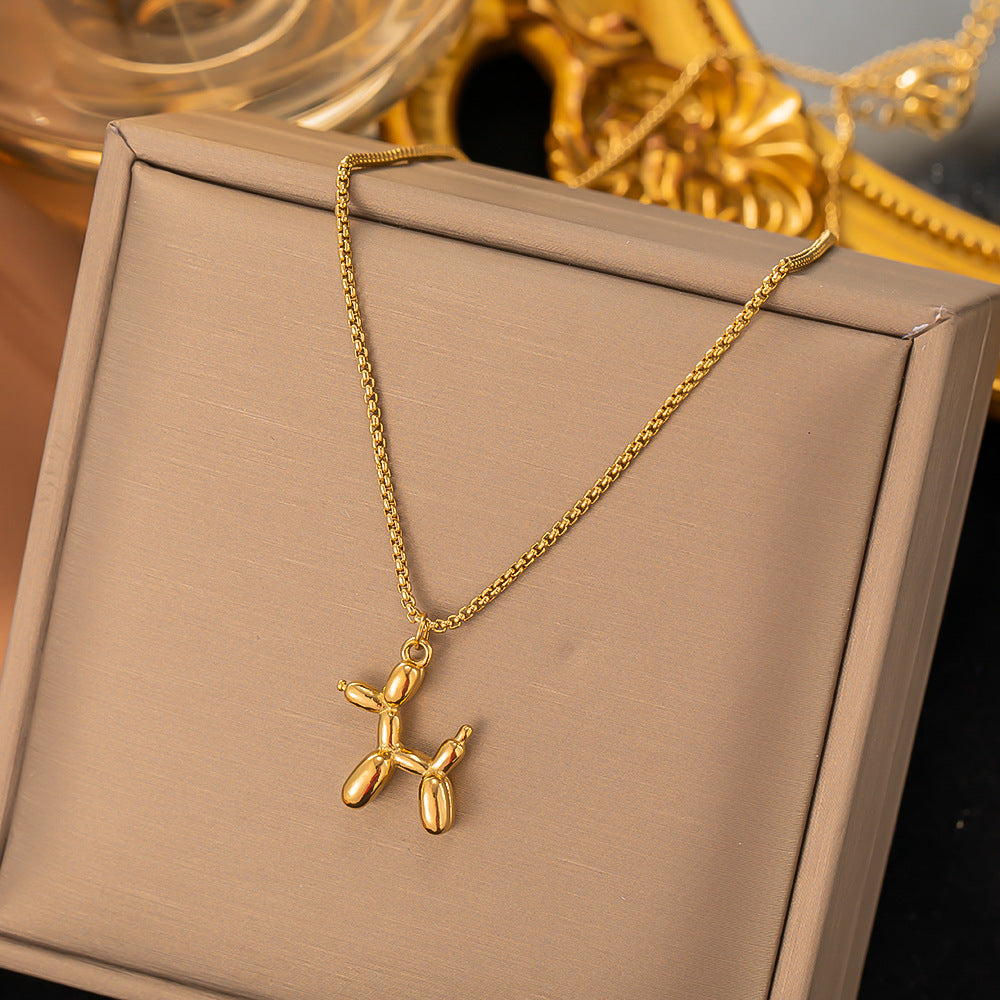 Wholesale Non-fading Gold Plated Titanium Steel Necklace Clavicle Chain